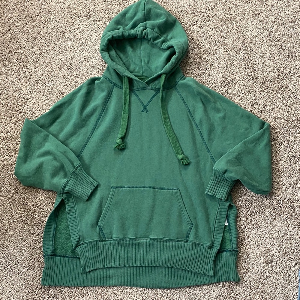 American Eagle Green Hooded Sweatshirt